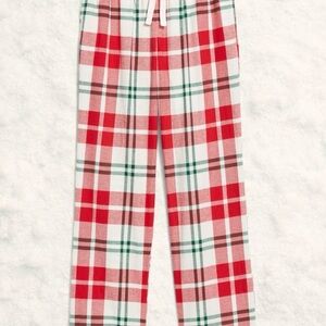 Women’s Red Plaid Flannel pajama Mid Rise  Size Medium